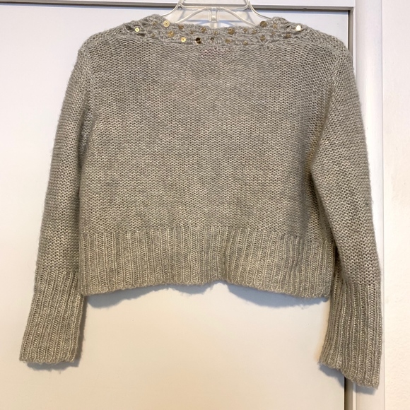 Xhilaration Cropped Sequin Collar Cardigan Size XL - Picture 4 of 4